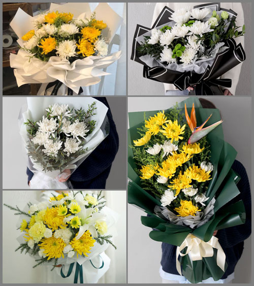 云南文山州广南县板蚌乡白事花束代送